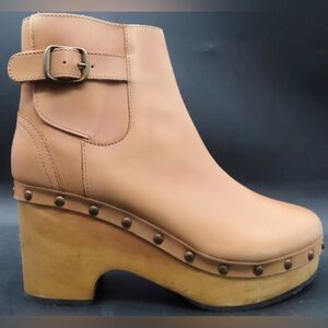 Free People Women's Crosby Clog Boot, Tan, EU Size 36/ US 6 (OB1331226)
